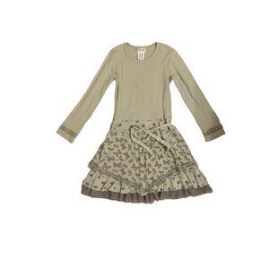 Naartjie Green Butterfly Dress Size 6